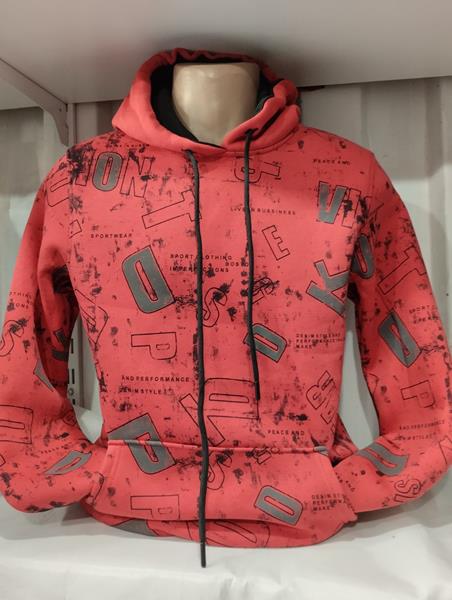 Худи Panda (S-2XL) 1497 red (зима)