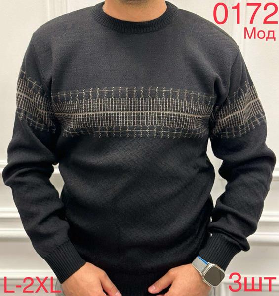 Свитер Надийка (L-2XL) 0172-1 black (зима)