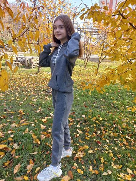 Костюм спорт Надийка (10-16) 9691-1 grey (зима)