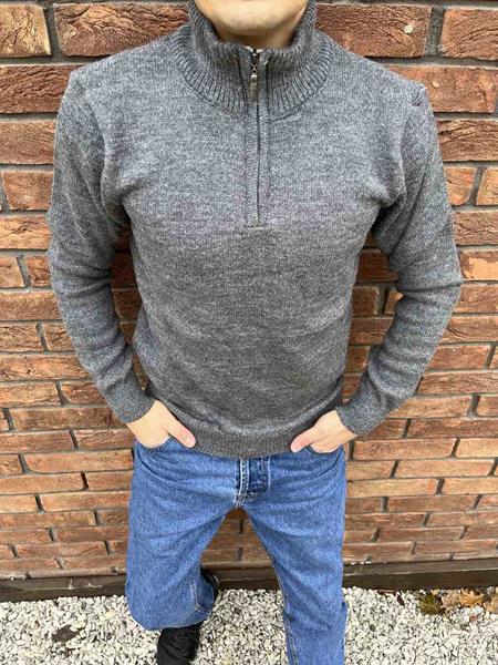 Свитер Nik (M-2XL) 55602 grey (зима)