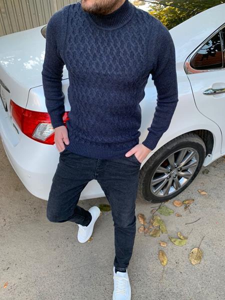 Свитер Nik (M-2XL) 55606 navy (зима)