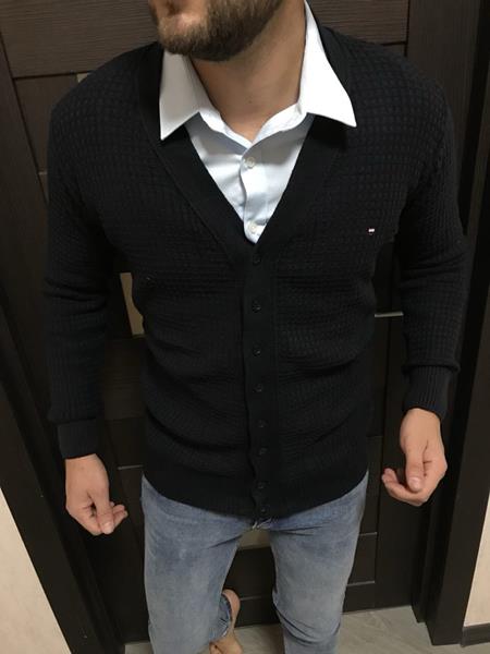 Кардиган Nik (M-2XL) 55611 black (зима)