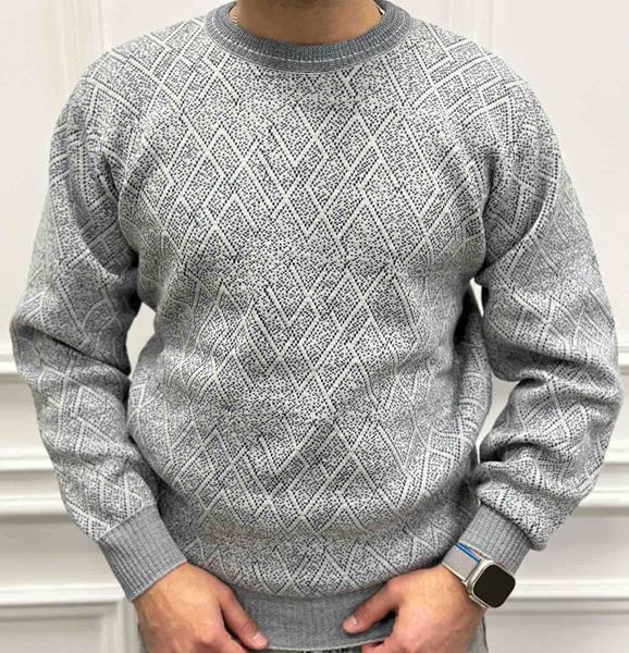 Свитер Nik (L-2XL) 55678 grey (зима)