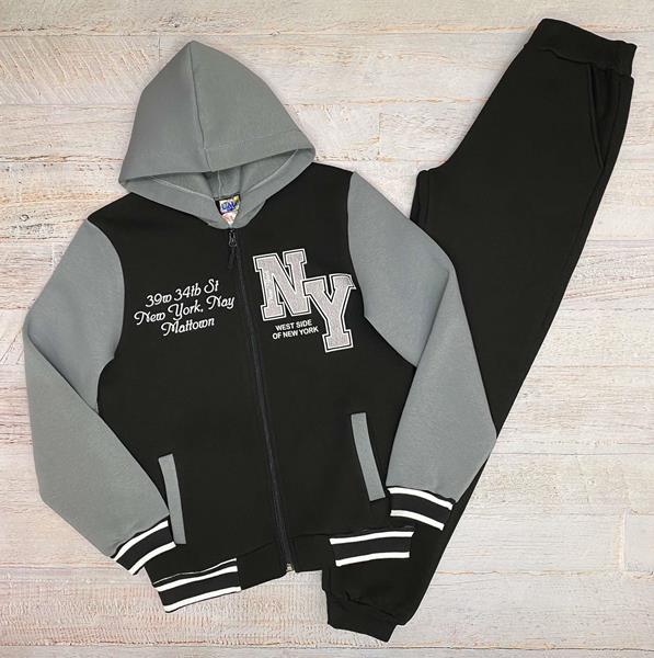 Костюм спорт LiMa kids (158-176) 2319 black-grey (зима)