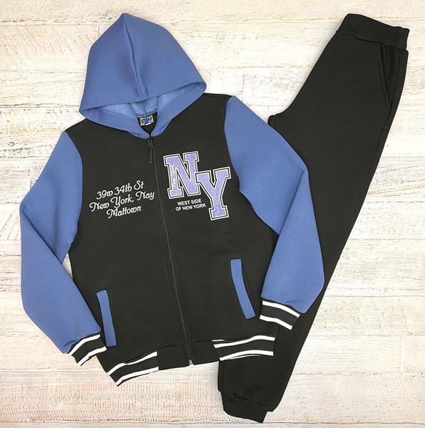 Костюм спорт LiMa kids (158-176) 2319 black-l.blue (зима)