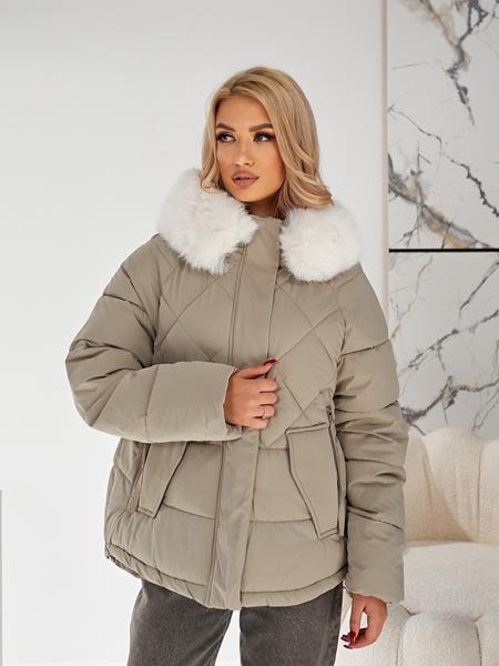 Куртка Dorimodes (M-XL) L8330 beige (зима)
