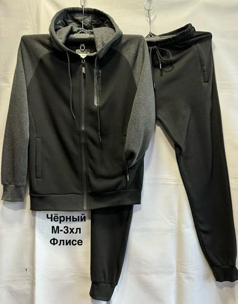 Костюм спорт Minh (M-3XL) 6608 black (зима)