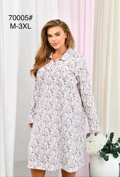 Ночнушка Romeo life (M-3XL) 70005 beige (зима)