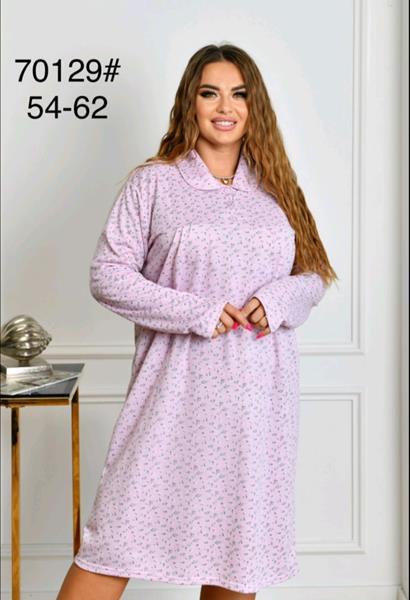Ночнушка Romeo life (M-3XL) 70129 lilac (зима)