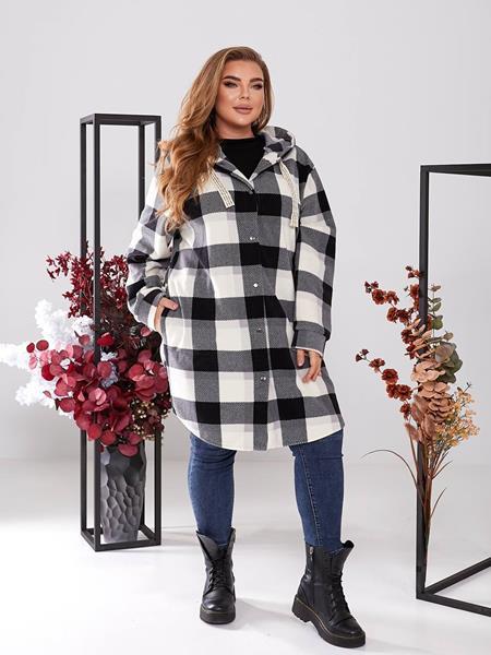 Кардиган Romeo life (50-60) RL299 white-black (деми)