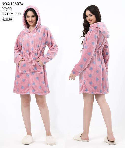 Халат Romeo life (M-3XL) X12607 pink (зима)