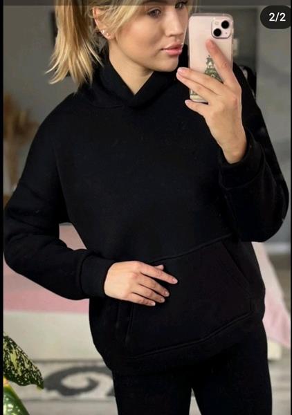Худи Sport style (S-XL) 815 black (зима)