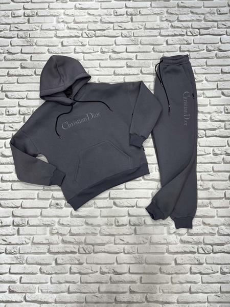 Костюм спорт Yulichka (S-L) F30-103CD d.grey (зима)
