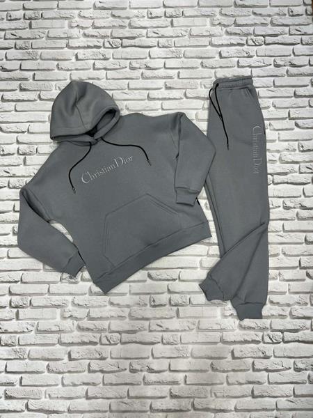 Костюм спорт Yulichka (S-L) F30-103CD grey (зима)