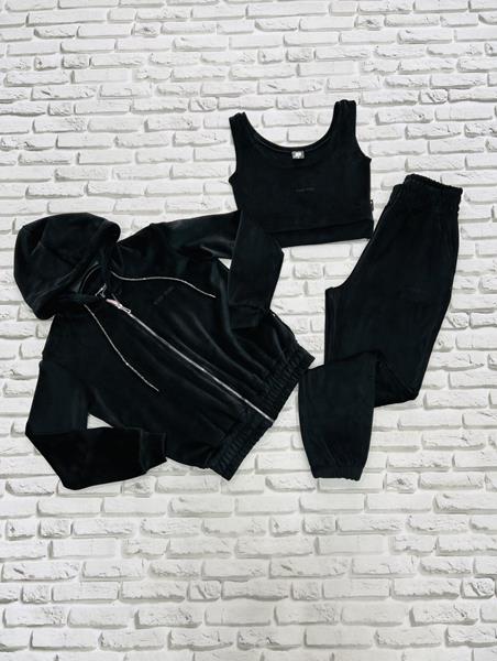 Костюм спорт Yulichka (S-L) F30-109L black (деми)