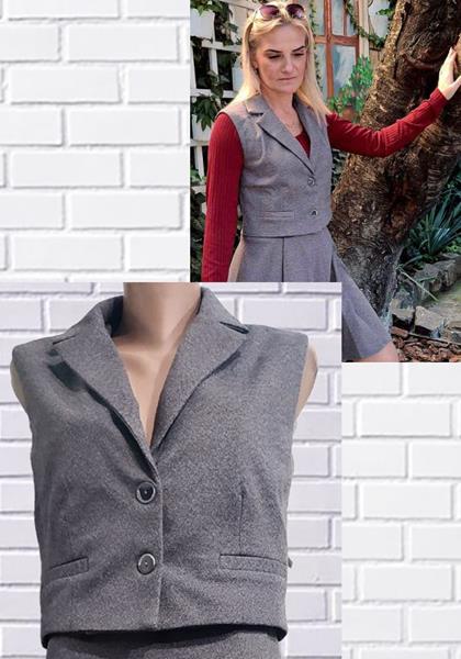 Жилетка H&S (36-42) 439 grey (деми)