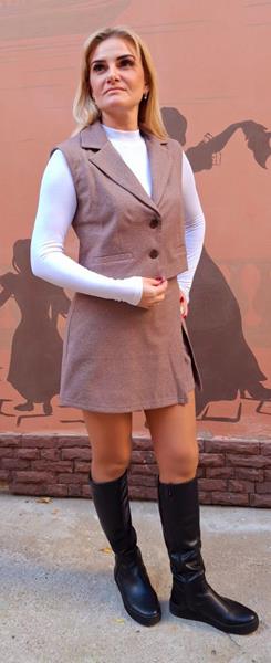 Костюм H&S (36-42) 4399 brown (деми)