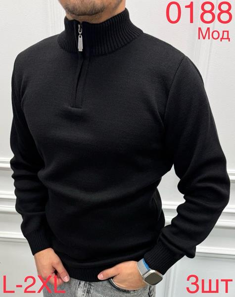 Свитер Надийка (L-2XL) 0188 black (зима)