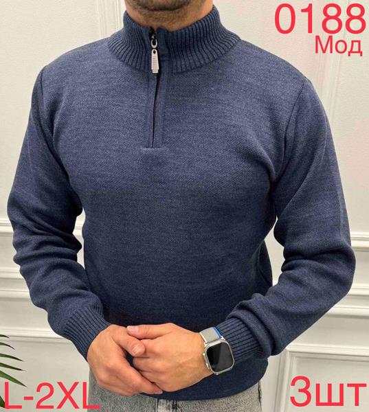 Свитер Надийка (L-2XL) 0188 navy (зима)