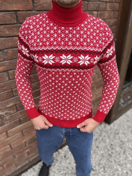 Свитер Nik (M-2XL) 55729 red (зима)