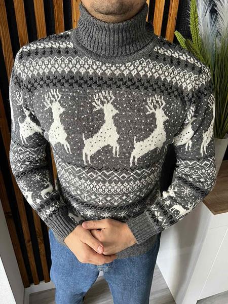 Свитер Nik (M-2XL) 55733 d.grey (зима)