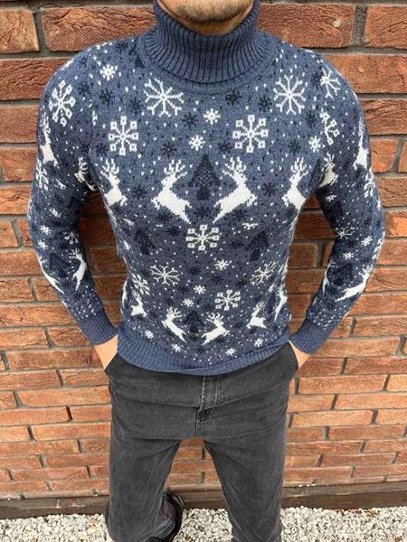 Свитер Nik (M-2XL) 55736 blue (зима)