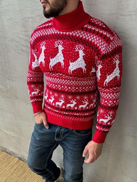 Свитер Nik (M-2XL) 55739 red (зима)