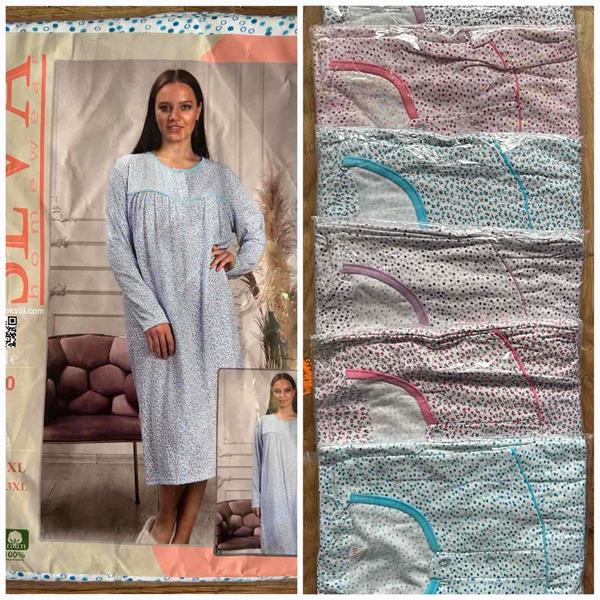 Ночнушка HomeWear (58-66) 001-280 mix (зима)