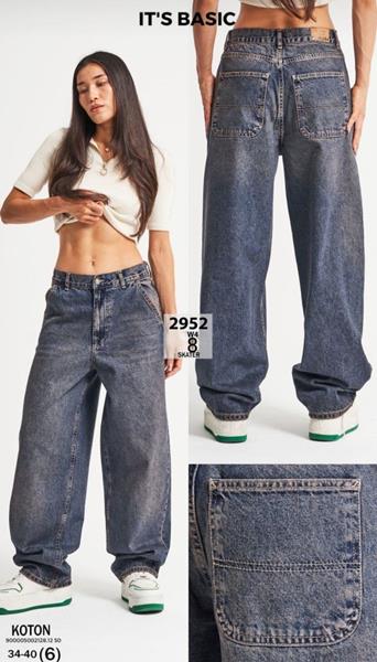 Джинсы Jeans Style (34-40) 2952-18W4 blue (деми)