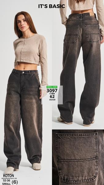 Джинсы Jeans Style (32-36) 3097-17W4 grey (деми)