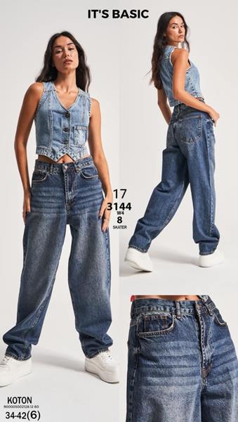 Джинсы Jeans Style (34-42) 3144-17W4 blue (деми)