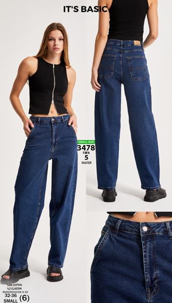 Джинсы Jeans Style (32-36) 3478-1W4 navy (деми)