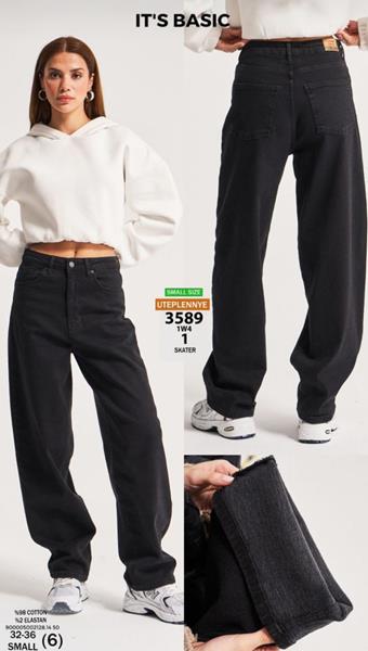 Джинсы Jeans Style (32-36) 3589-1W4 black (зима)
