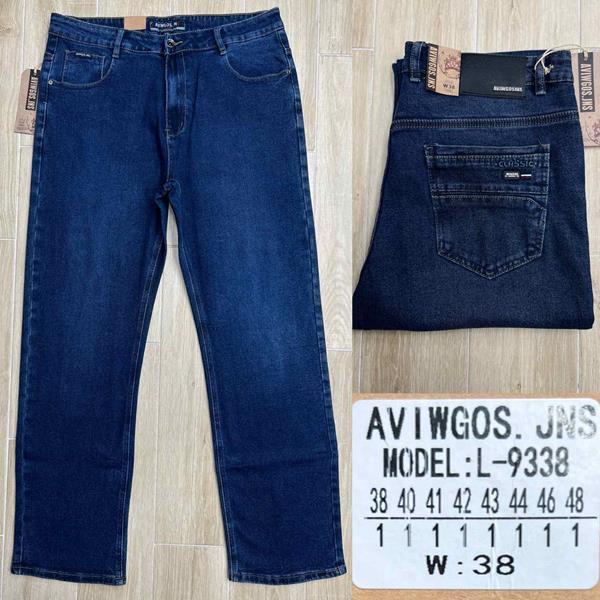 Джинсы God Baron (38-48) L9338 navy (деми)
