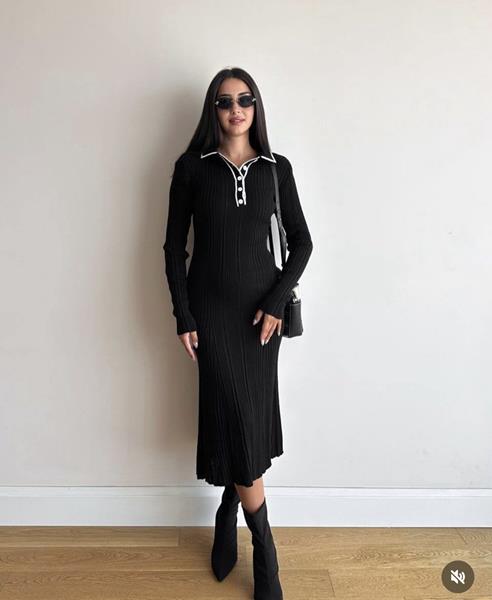 Платье X-Ray (42-48) 24014 black (зима)