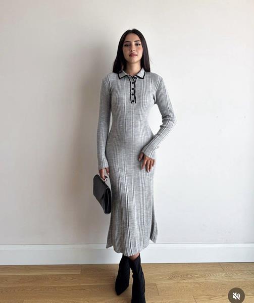 Платье X-Ray (42-48) 24014 grey (зима)