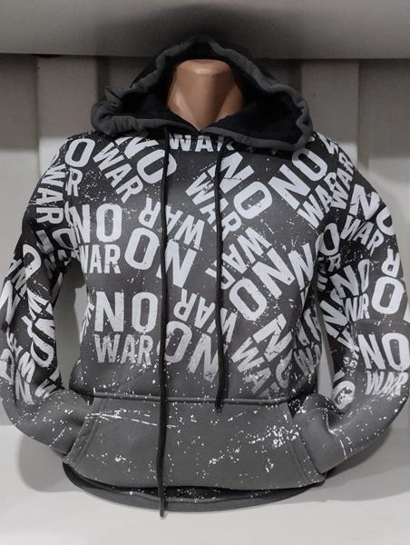 Худи Panda (S-2XL) 1516 grey (зима)