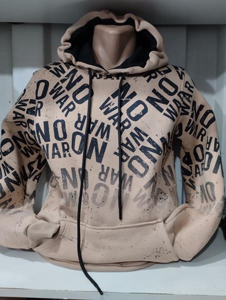 Худи Panda (S-2XL) 1517 beige (зима)