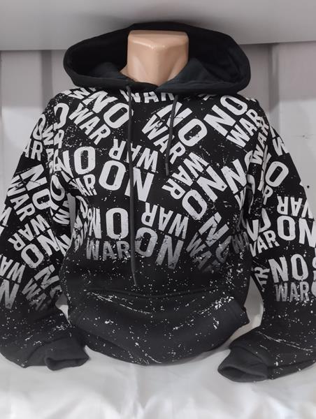 Худи Panda (S-2XL) 1521 black (зима)