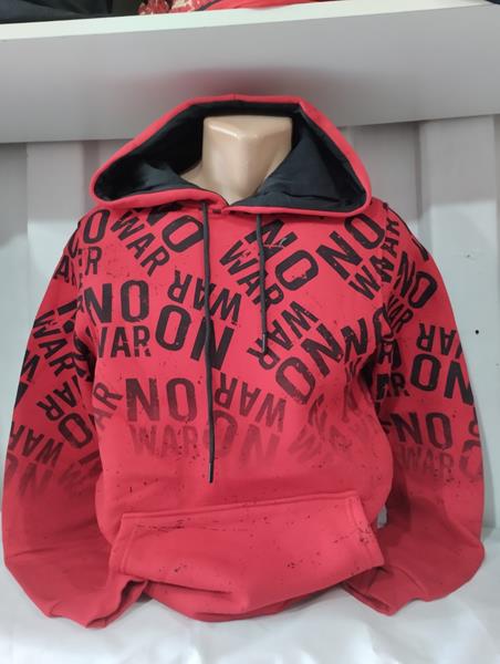 Худи Panda (S-2XL) 1522 red (зима)