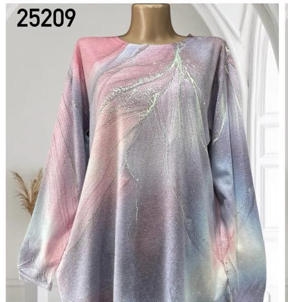Свитер Novetly Store (48-54) 25209 grey-pink (зима)