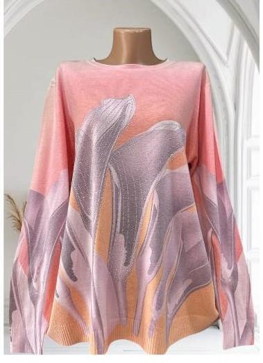 Свитер Novetly Store (48-54) 25210 pink (зима)