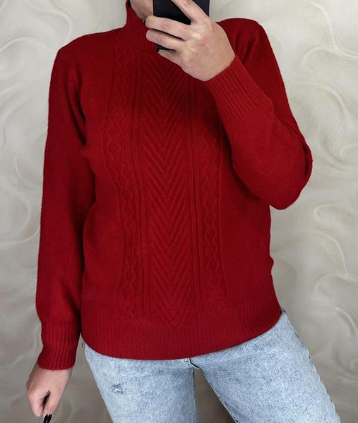 Свитер LeVisha (46-50) 24038 wine (зима)