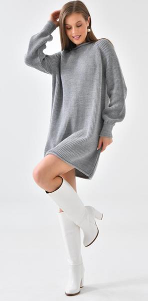Платье Karon (44-48) 8031 grey (зима)