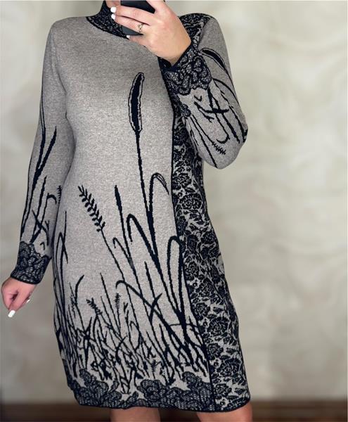 Платье Ekvato (46-50) 26286 d.grey (зима)