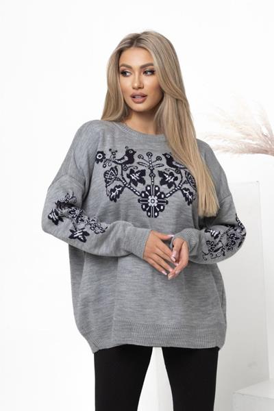 Свитер Global (42-48) 1089 grey (зима)