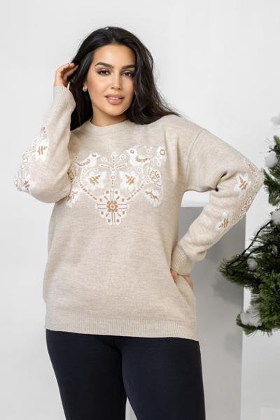 Свитер Global (50-58) 1100 beige (зима)