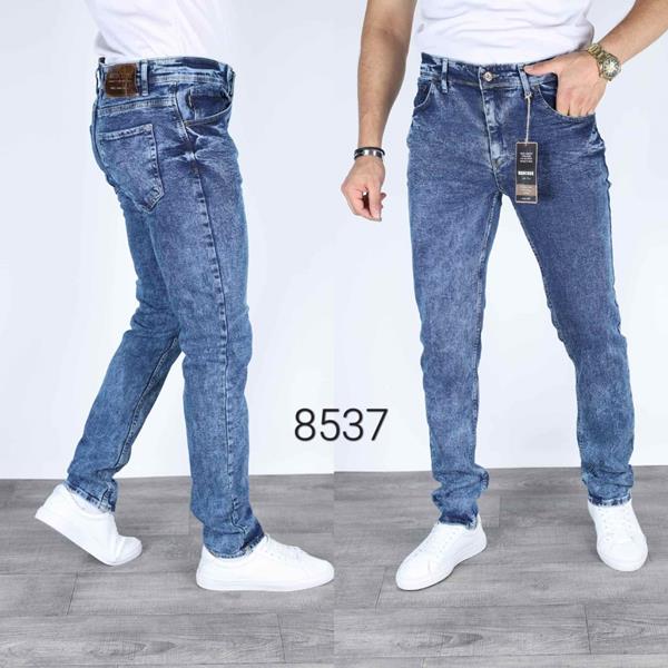Джинсы Navas (32-40) 8537 l.blue (деми)