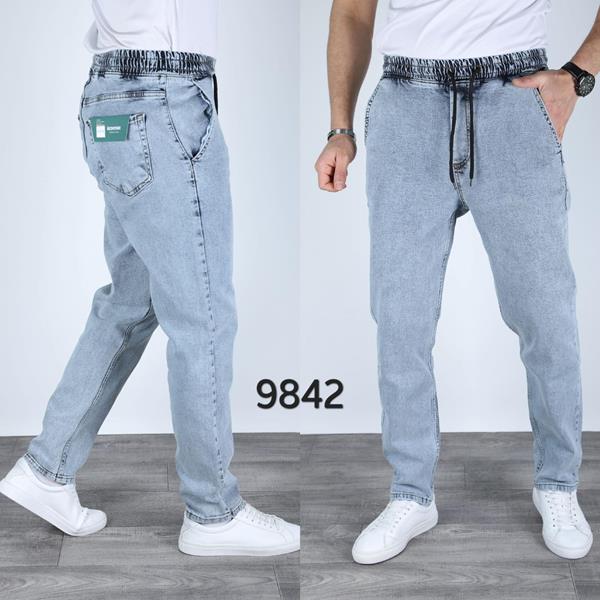 Джинсы Navas (29-36) 9842 l.blue (деми)