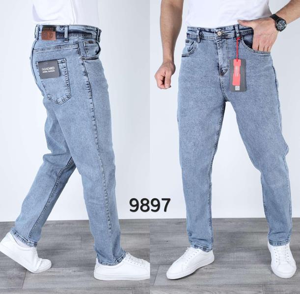 Джинсы Navas (29-36) 9897 l.blue (деми)